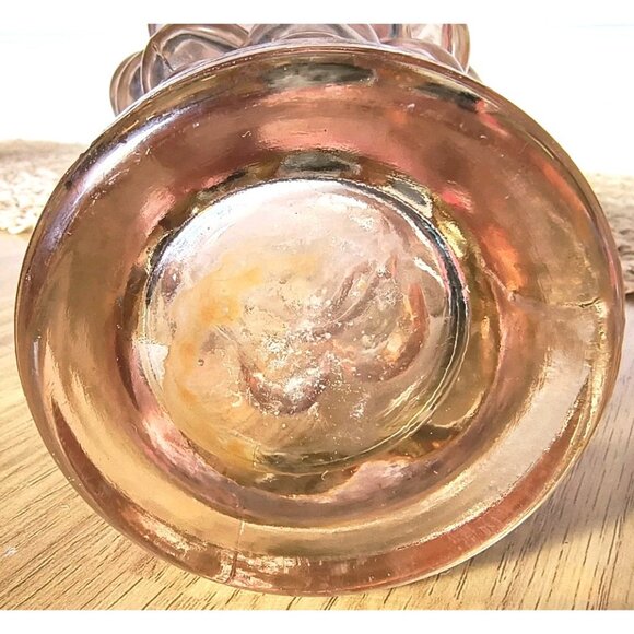 Vintage Grape Cluster Bottle, Clear Pinkish Purple Flashed Glass Heavyweight EUC - Picture 6 of 10